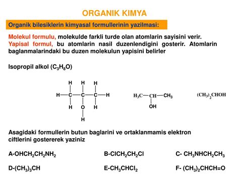 organik kimya not